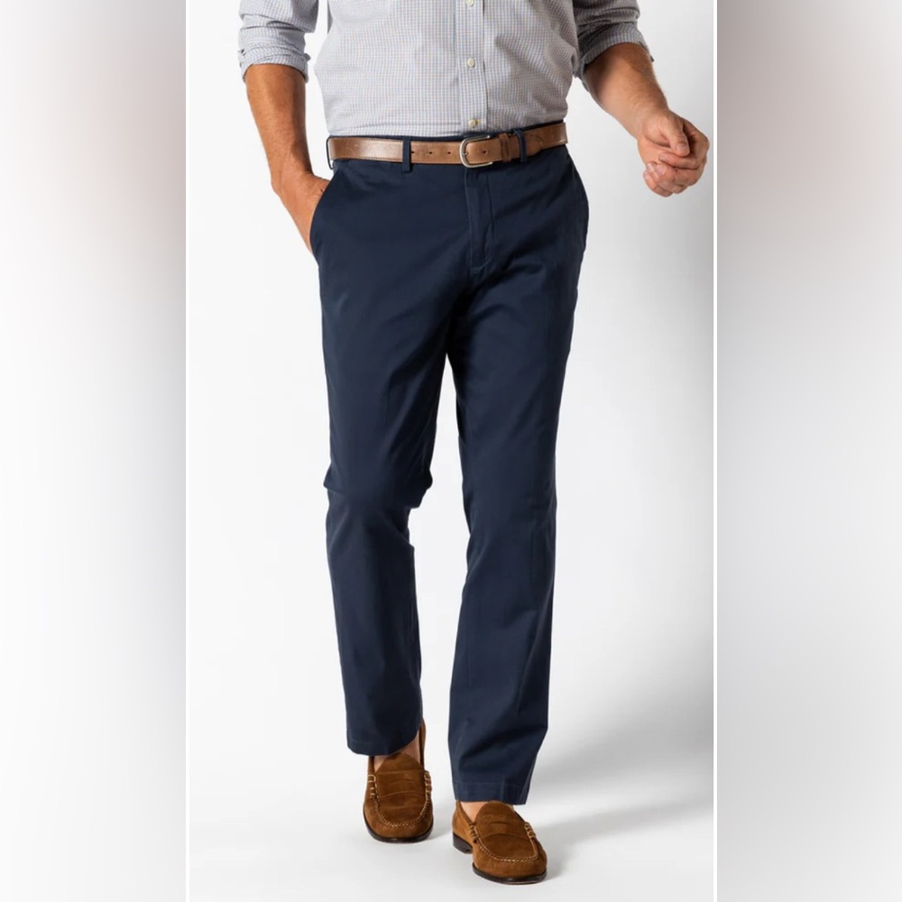 DUCK HEAD MENS O’BRYAN NAVY CHINO PANTS 36x32 NWT